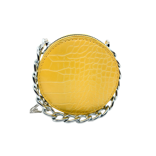 Yellow Mini Round Purse